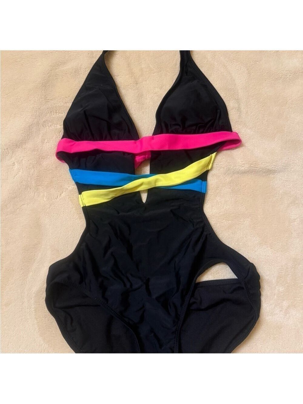 OP Black One-Piece Swimsuit Size 7/9